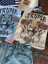 Load image into Gallery viewer, Floral Trump Design Graphic Tee