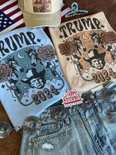 Load image into Gallery viewer, Floral Trump Design Graphic Tee
