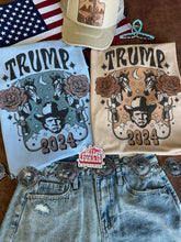 Load image into Gallery viewer, Floral Trump Design Graphic Tee