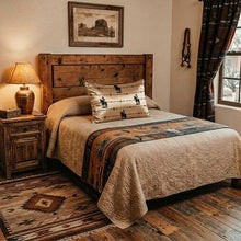 Load image into Gallery viewer, Baha Ranch Saddle Up Satin Pillow Case Tan Made in America