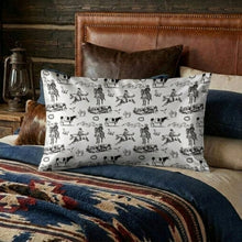 Load image into Gallery viewer, Baha Ranch Ranch Life Satin Pillow Case White Made in America
