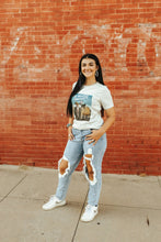 Load image into Gallery viewer, God Bless America Cowboy Trump Graphic Tee