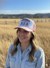 Load image into Gallery viewer, I Prefer Them Well Hung Sequin Patch Trucker Hat