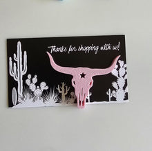Load image into Gallery viewer, Bag of 25 -Boutique 3d Printed Package Inserts Longhorn Bull Skull Made in America