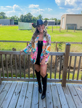 Load image into Gallery viewer, Baha Ranch Retro Pop Western Collage Blazer