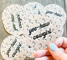 Load image into Gallery viewer, Yee-Haw Cowgirl Circle - Sticker