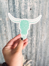 Load image into Gallery viewer, Large Mint Logo Skull - Clear Sticker