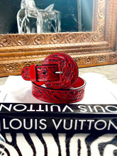 Load image into Gallery viewer, The Beverly Tooled Belt SILVER
