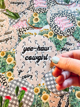 Load image into Gallery viewer, Yee-Haw Cowgirl Circle - Sticker