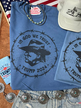 Load image into Gallery viewer, In God We Trust Cowboy Trump Graphic Sweatshirt