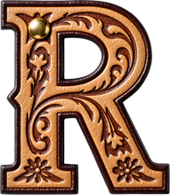 Load image into Gallery viewer, Monogrammed Initial Western Leather Look Saddle Longhorn Cowboy Cowgirl Kitchen Dish Towels Made in America