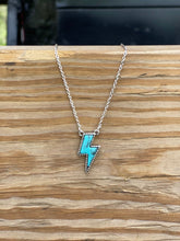 Load image into Gallery viewer, Lightning Bolt Stone Necklace