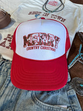 Load image into Gallery viewer, Merry Country Christmas Trucker Hat