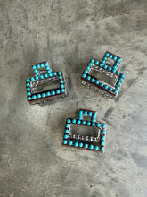 Load image into Gallery viewer, Mini Square Turquoise Claw Hair Clip