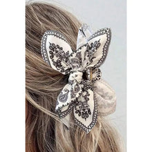 Load image into Gallery viewer, Paisley Bow Claw Hair Clip