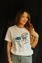 Load image into Gallery viewer, Patriotic USA Horse Western Graphic Tee
