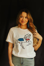 Load image into Gallery viewer, Patriotic USA Horse Western Graphic Tee