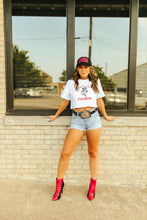 Load image into Gallery viewer, Pretty Little Poison Boxy Crop Graphic Tee