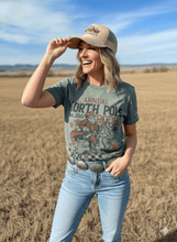 Load image into Gallery viewer, Reindeer North Pole Rodeo Graphic Tee