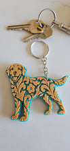 Load image into Gallery viewer, 3D Print Labrador Retriever Tooled Keychain Made in America