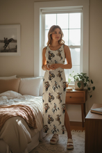 Load image into Gallery viewer, Baha Ranch Vintage Cowgirl Sleeveless Bodycon Side Slit Long Maxi Dress