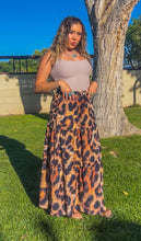 Load image into Gallery viewer, Baha Ranch Retro Pop Western Leopard Print Maxi Prairie Skirt