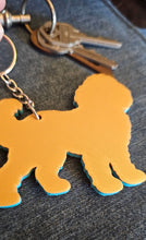 Load image into Gallery viewer, 3D Print Golden Doodle Dog Tooled Keychain Made in America