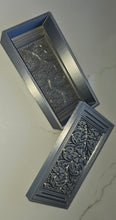 Load image into Gallery viewer, 3d Print Silver Tooled Trinket Gift Box or Keychain or Wall Cross