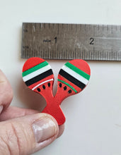 Load image into Gallery viewer, Set of 5 - 3D Print Mexico Cinco de Mayo Cactus Mariachi Sugar Skull Pins Made in America