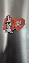 Load image into Gallery viewer, 3d Print Basset Hound Cute Funny Shopping Hat Pin or Magnet