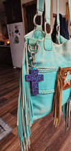 Load image into Gallery viewer, Baha Ranch 3D Faith Tooled Wall Cross or Keychain/Purse Charm Made in America