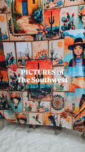 Load image into Gallery viewer, Colores De Mexico Pictures of the Southwest 60" x 80" Throw Blanket Made In America