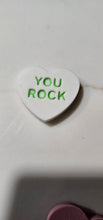 Load image into Gallery viewer, 3d Printed Candy Conversation Heart Pins or Earrings Made in America