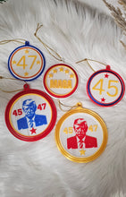 Load image into Gallery viewer, Ultimate Trump 3D Print Christmas Ornament Set Made in America