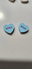 Load image into Gallery viewer, 3d Printed Candy Conversation Heart Pins or Earrings Made in America