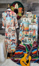 Load image into Gallery viewer, Colores de Mexico Pictures of the Southwest Button-Up Long Sleeve Shirt Dress Duster