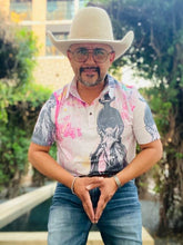 Load image into Gallery viewer, Baha Ranch Retro Pop Western Trail Ride Polo Shirt