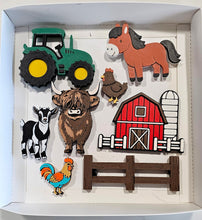 Load image into Gallery viewer, 3D Highland Cow Farm Magnet Gift Set