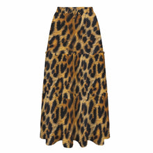 Load image into Gallery viewer, Baha Ranch Retro Pop Western Leopard Print Maxi Prairie Skirt