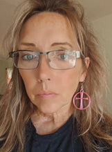 Load image into Gallery viewer, 3D Print Christian Cross Faith Earrings Made in America
