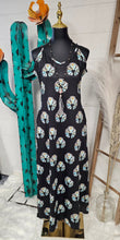Load image into Gallery viewer, Turquoise Naja Maxi Dress