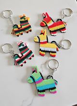 Load image into Gallery viewer, 3D Print Mexico Theme Pinata Llama Donkey Party Fiesta Keychain