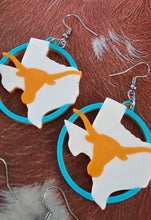 Load image into Gallery viewer, 3D Print Set of 3 Pair Texas Longhorn Cowgirl Western Earrings Made in America