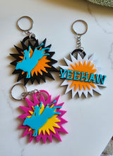 Load image into Gallery viewer, 3d Printed Keychains Western Rodeo Bullrider Cowboy The Last Roundup