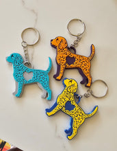 Load image into Gallery viewer, 3D Print Tooled Beagle Save the Beagles Fundraiser Keychain Purse Charm Ornament Made in America