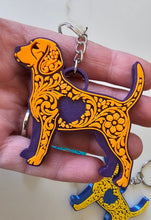 Load image into Gallery viewer, 3D Print Tooled Beagle Save the Beagles Fundraiser Keychain Purse Charm Ornament Made in America