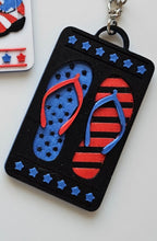 Load image into Gallery viewer, Patriotic Keychain - choice of styles - 3D Print USA - Made in America