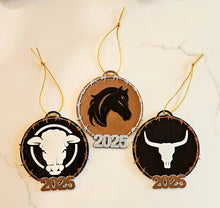 Load image into Gallery viewer, 3D Print Western Barbwire Christmas Ornaments Made in America