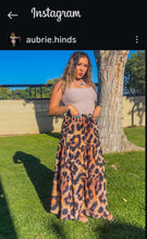 Load image into Gallery viewer, Baha Ranch Retro Pop Western Leopard Print Maxi Prairie Skirt