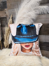 Load image into Gallery viewer, Baha Ranch Cowgirl Blonde Velvety Soft Throw Pillow Case Made in America
